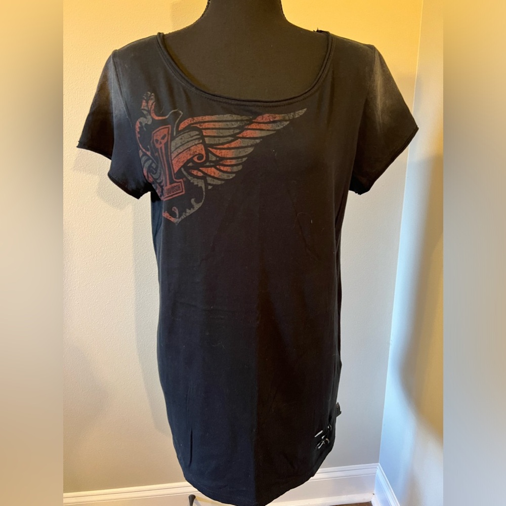 Ladies Harley Davidson T-Shirt -Distressed